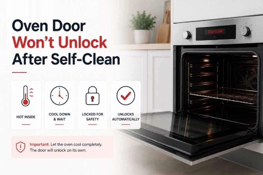 Oven Door Won’t Unlock After Self-Clean
